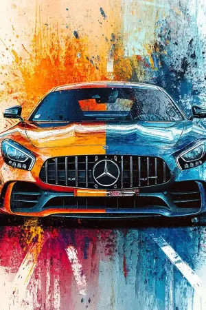 Beperkte Voorraad Mercedes-AMG GT schilderij